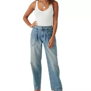 We The Free Maeve Low-Slung Oversized Jeans Sz XS